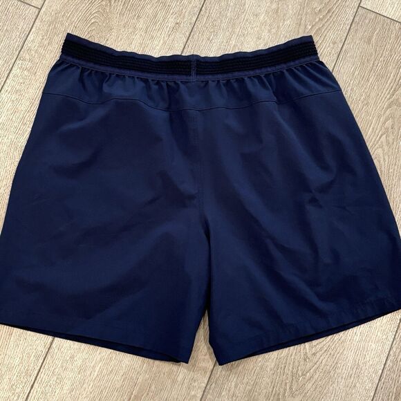 Fabletics Fundamental Shorts Men Large Navy Blue Pull On Athletic Activewear - Picture 5 of 7